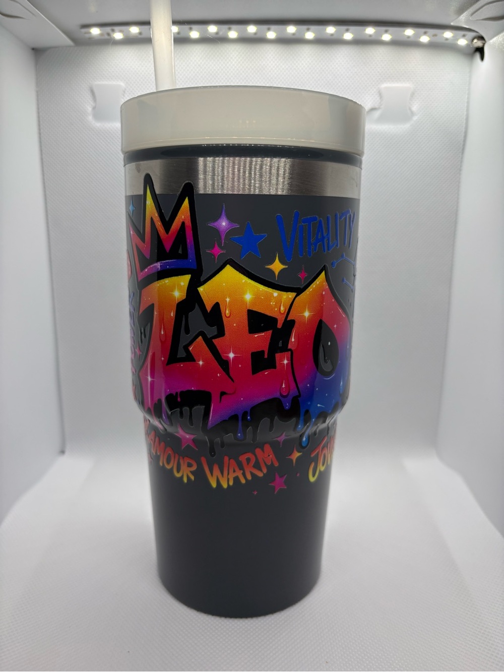 Graffiti Insulated Travel Tumbler - Multicolor